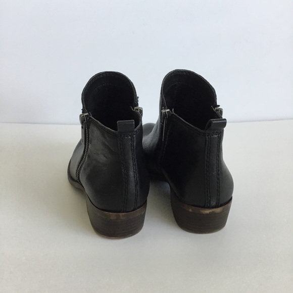 Lucky Brand Size 6 “Basel” Booties Leather Black Witchy Boho - Picture 4 of 12